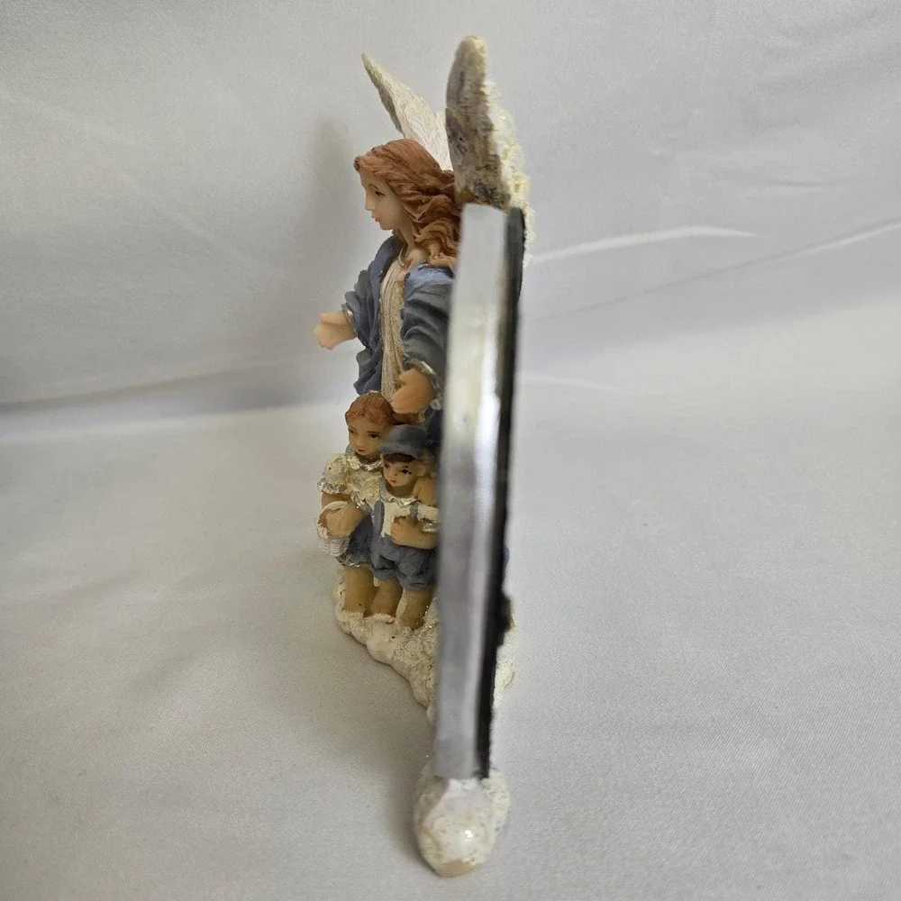 Polyresin Guardian Angel Picture Photo Frame by Lincolnshire With Box,‎ Vintage